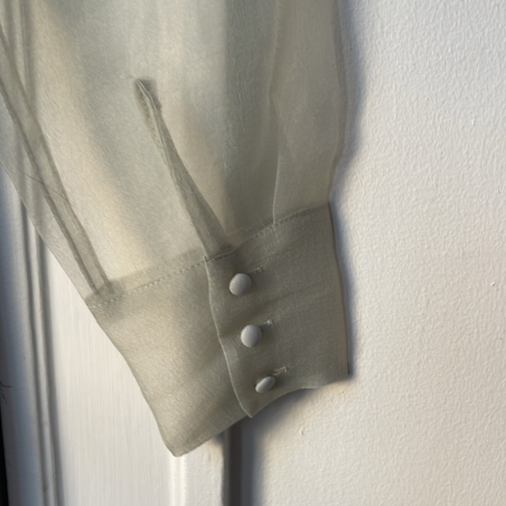 Zara Cream Ruffle Dress - Picture 6 of 7